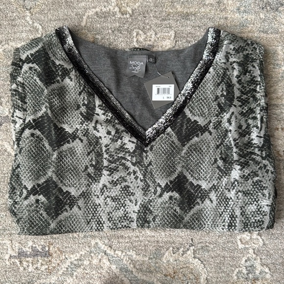 NWT Moda Seta Top - Picture 5 of 9